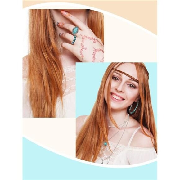 Bohemian Western Jewelry Turquoise Set Women Bohemian Pendant Layered Choker - Picture 6 of 6